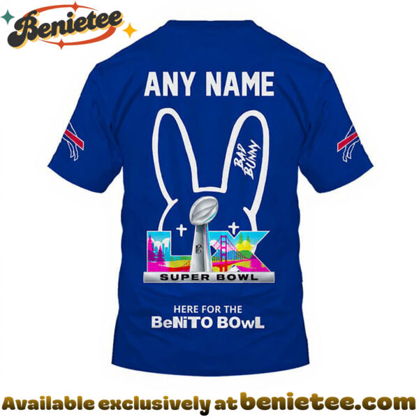 Buffalo Bills x Bad Bunny Super Bowl 2026 Limited Edition Shirt - Ver 2
