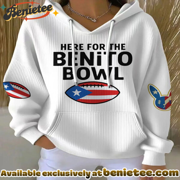 Bunny Football Music Lover Printed Hoodie