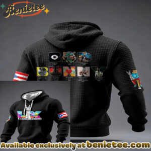 Bunny Football Music Lover Printed Hoodie - Ver 15