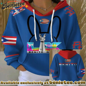 Bunny Football Music Lover Printed Hoodie - Ver 11