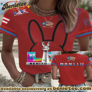 Bunny Football Music Lover Printed T-shirt - Ver 4