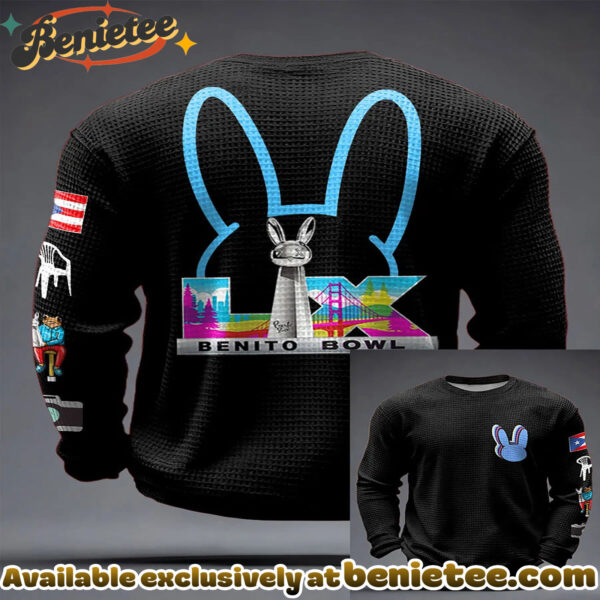 Bunny Football Music Lover Printed Waffle Tops