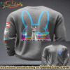 Bunny Football Music Lover Printed Waffle Tops - Ver 3