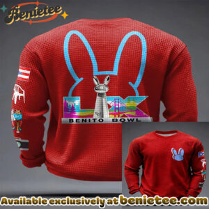 Bunny Football Music Lover Printed Waffle Tops - Ver 5