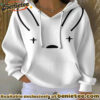 Bunny Music Football Lover Printed Hoodie
