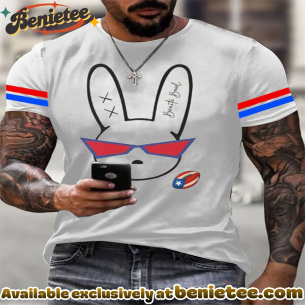Bunny Resist Print Casual T-Shirt