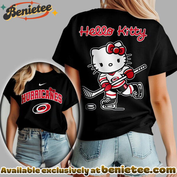 Carolina Hurricanes Premium NHL Hello Kitty Womens Shirt