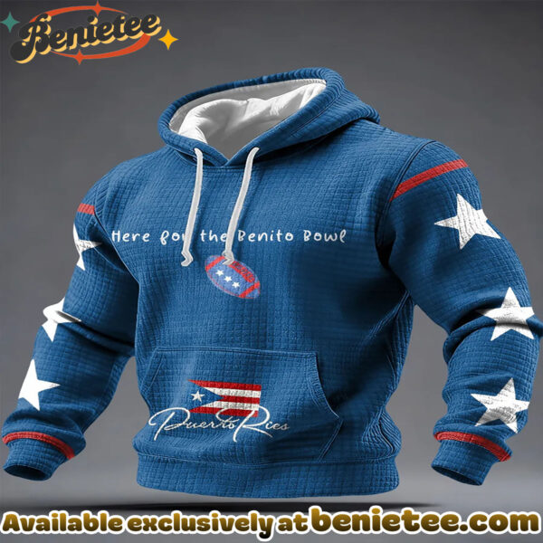 Casual Bad Bunny Super Bowl Collaboration Hooded Sweatshirt - Ver 6