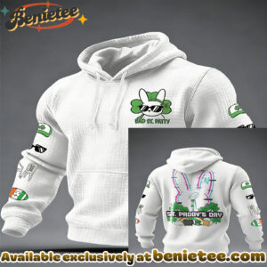 Casual St. Patrick'S And Bad Bunny Print Hoodie - Ver 2