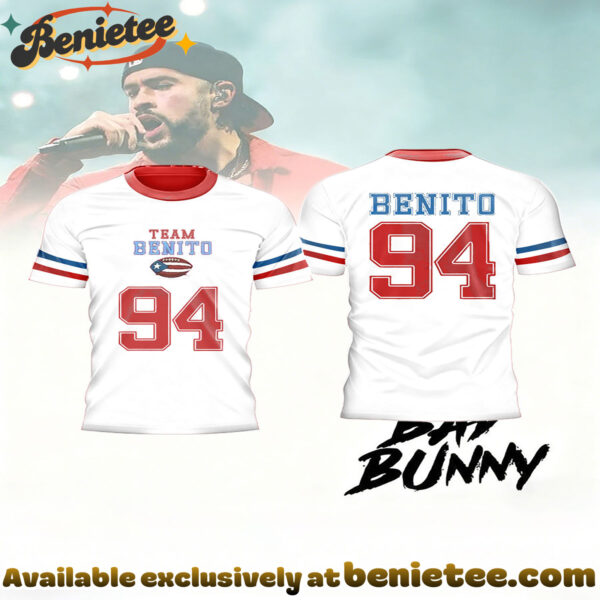 Casual Super Bowl And Bad Bunny Contrast T-Shirt