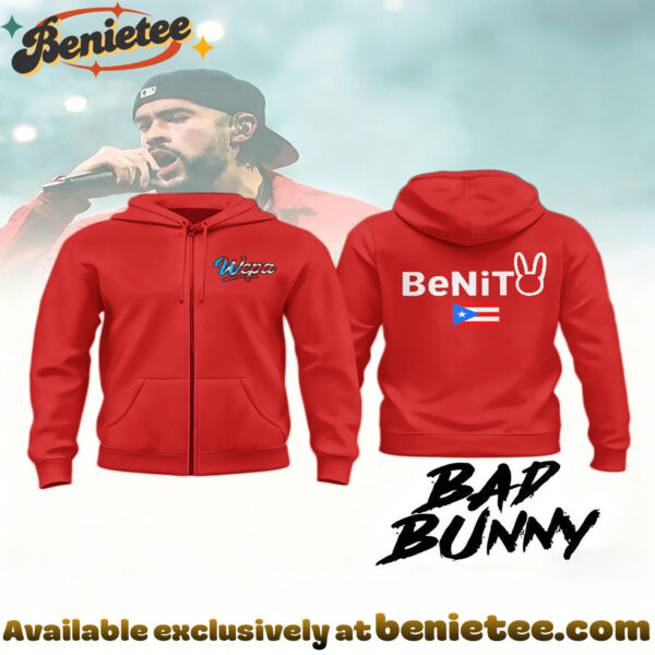 Casual Super Bowl And Bad Bunny Hooded Jacket