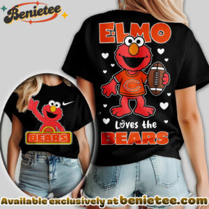 Chicago Bears Premium NFL Elmo Fan 3D Shirt