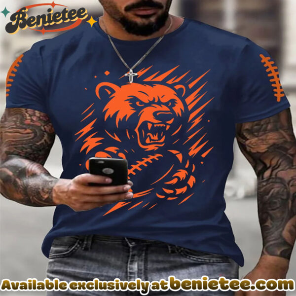 Chicago Football Fans Lovers Gameday Casual Tee