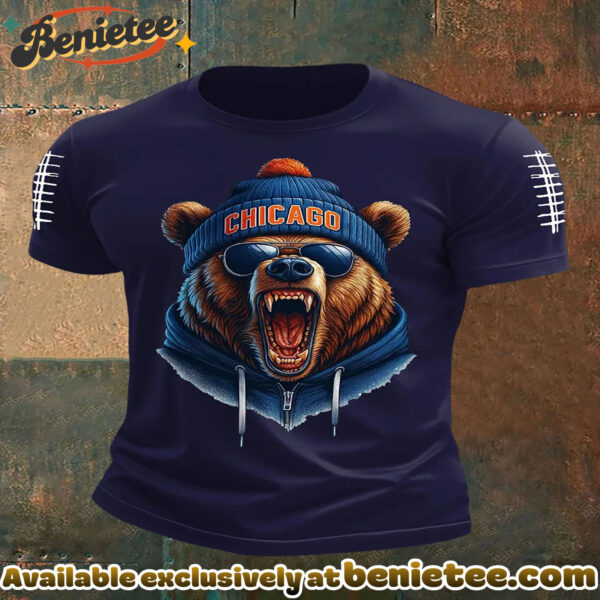 Chicago Football Fans Lovers Gameday Casual Tee - Ver 3