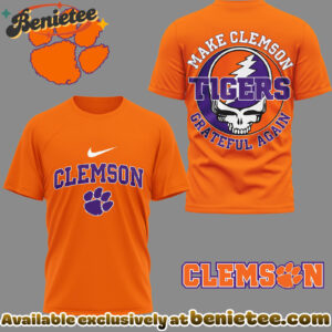 Clemson Tigers Premium NCAA Grateful Game Day 3D Shirt Hoodie - Ver 2