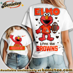 Cleveland Browns Premium NFL Elmo Fan 3D Shirt