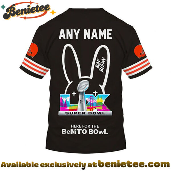 Cleveland Browns x Bad Bunny Super Bowl 2026 Limited Edition Shirt - Ver 2
