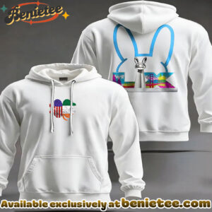 Clover And Bad Bunny Print Casual Hoodie - Ver 2