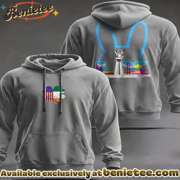 Clover And Bad Bunny Print Casual Hoodie - Ver 3
