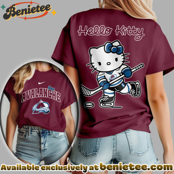 Colorado Avalanche Premium NHL Hello Kitty Womens Shirt