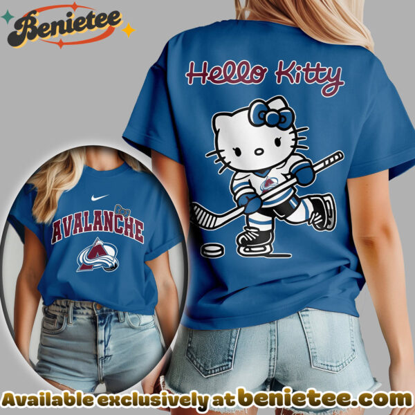 Colorado Avalanche Premium NHL Hello Kitty Womens Shirt