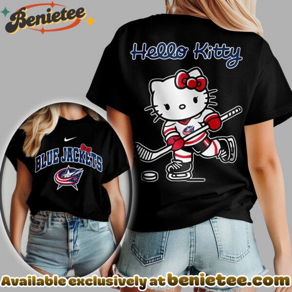 Columbus Blue Jackets Premium NHL Hello Kitty Womens Shirt