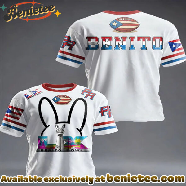 Daily Casual Bad Rabbit Super Bowl Collaboration Round Neck Short Sleeved T-Shirt - Ver 5