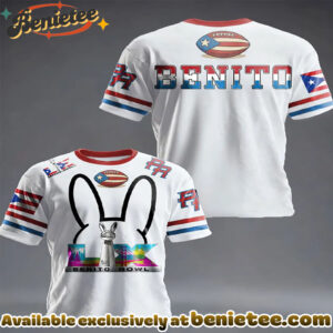 Daily Casual Bad Rabbit Super Bowl Collaboration Round Neck Short Sleeved T-Shirt - Ver 5