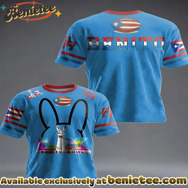 Daily Casual Bad Rabbit Super Bowl Collaboration Round Neck Short Sleeved T-Shirt - Ver 4