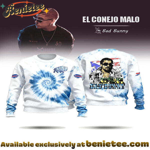 Designer Print Bill Bad Bunny Crew Neck Sweatshirt