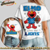 Detroit Lions Premium NFL Elmo Fan 3D Shirt