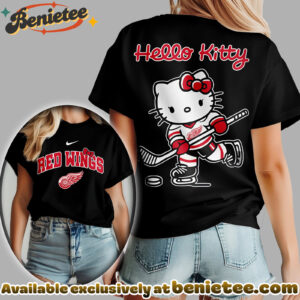 Detroit Red Wings Premium NHL Hello Kitty Womens Shirt