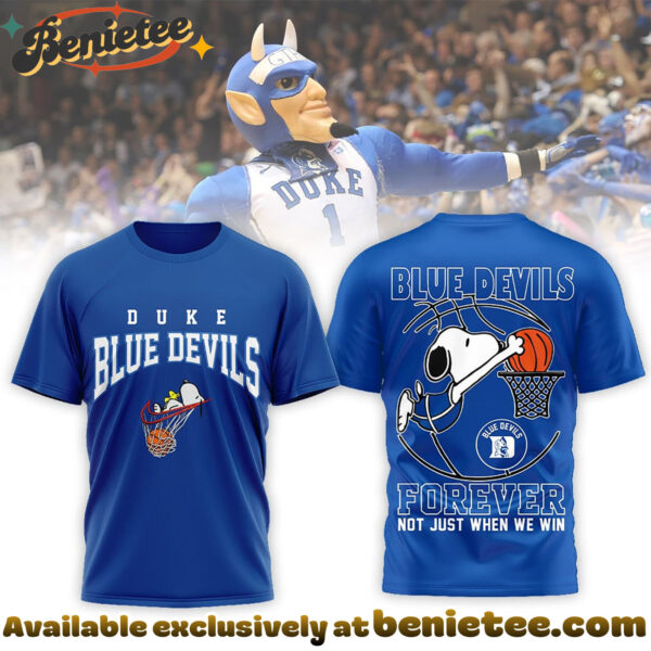 Duke Blue Devils Premium NCAA Basketball Snoopy 3D Shirt MM