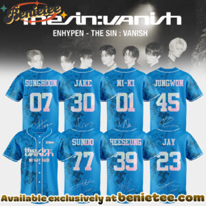 ENHYPEN THE SIN VANISH Still STORM Ver Baseball Jersey, Sports Jerseys
