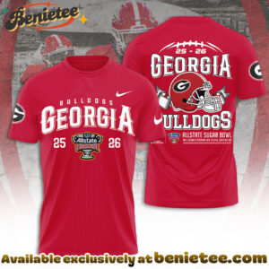 Georgia Bulldogs Football 3D Apparel Hoodie