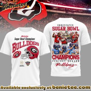 Georgia Bulldogs Premium NCAA Sugar Bowl Champions 3D Shirt