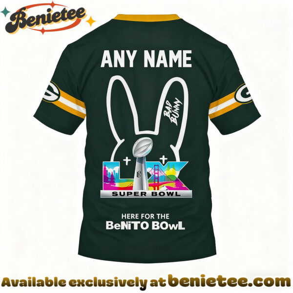 Green Bay Packers x Bad Bunny Super Bowl 2026 Limited Edition Shirt - Ver 2