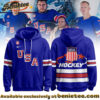 Hockey USA 2026 Olympic Hoodie Editions Limited Blue