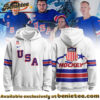 Hockey USA 2026 Olympic Hoodie Editions Limited White