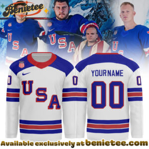 Hockey USA 2026 Olympic Jersey Editions Limited White Hockey Jersey, Sports Jerseys