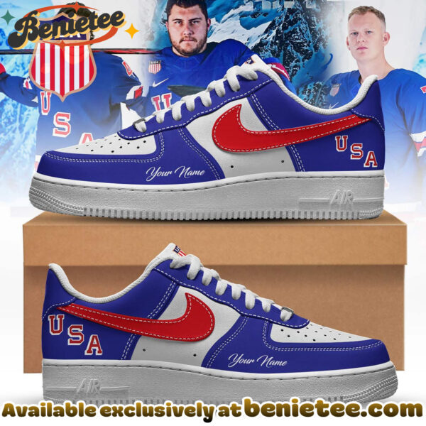 Hockey USA 2026 Olympic Shoes Editions Limited Blue Air Force 1