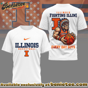 Illinois Fighting Illini Premium NCAA GameDay Basketball 3D Shirt
