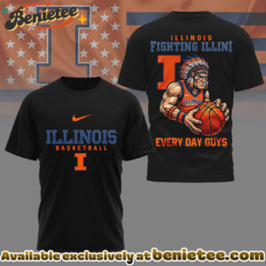Illinois Fighting Illini Premium NCAA GameDay Basketball 3D Shirt