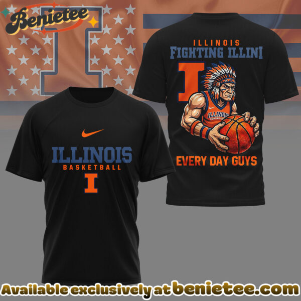 Illinois Fighting Illini Premium NCAA GameDay Basketball 3D Shirt