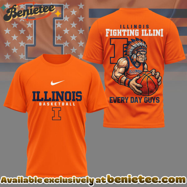 Illinois Fighting Illini Premium NCAA GameDay Basketball 3D Shirt