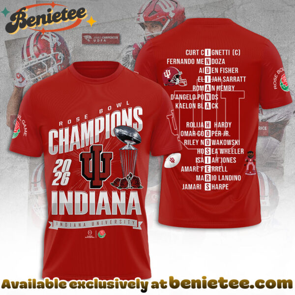 Indiana Hoosiers Football 3D Apparel Hoodie - Ver 4
