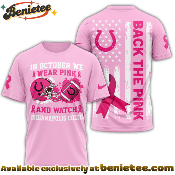 Indianapolis Colts Pink Out Breast Cancer T-Shirt