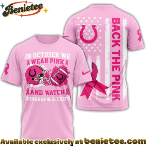 Indianapolis Colts Pink Out Breast Cancer T-Shirt