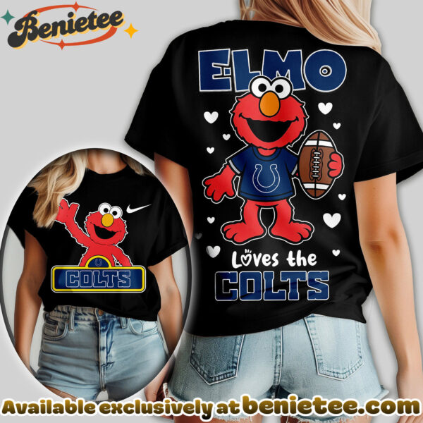 Indianapolis Colts Premium NFL Elmo Fan 3D Shirt