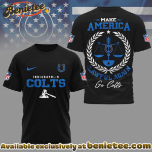 Indianapolis Colts Premium NFL Make America Lawful Again 3D Shirt